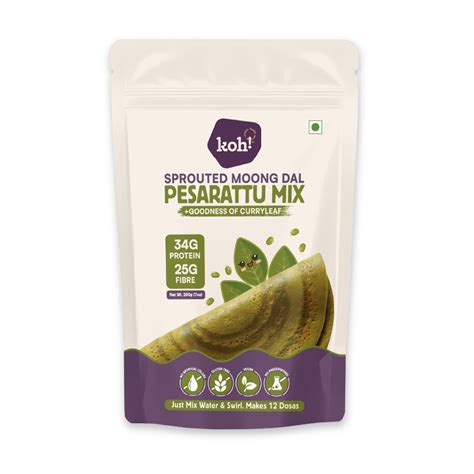koh! Curry Leaf Pesarattu Mix | Sprouted Moong Dal | 200g – kohfoods