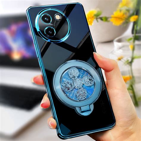 Vivo T3x 5G Electroplating Reflective Fidget Rotating Back Case ...