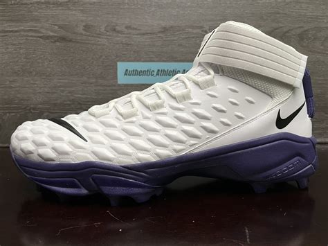 Nike Force Savage Pro 2 Shark White Purple Football Cleats Men's 14.5 ...