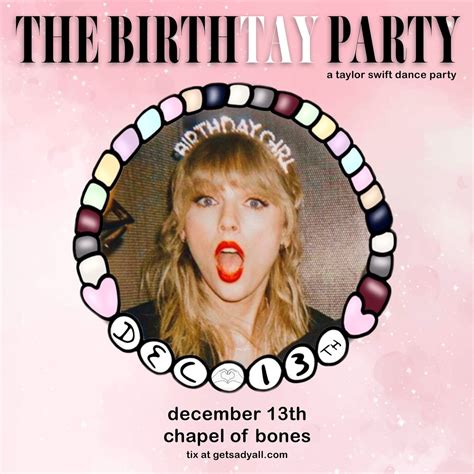 THE BIRTHTAY PARTY (a taylor swift dance party), Chapel of Bones Coffee ...