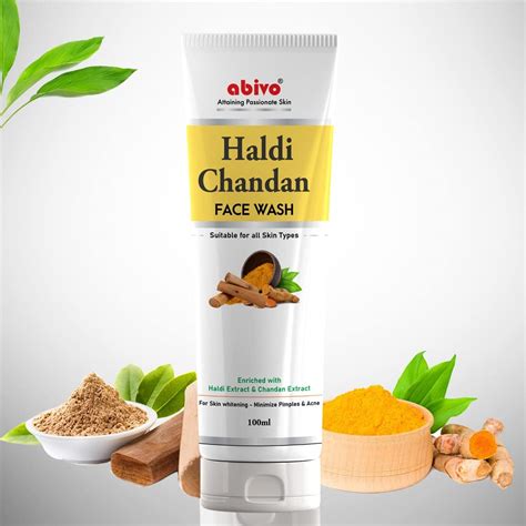 ABIVO Haldi Chandan Facewash - Acne and Pimple Remover : Amazon.in: Beauty