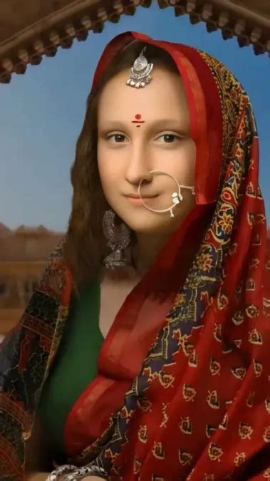 AI-Envisions Mona Lisa's Visit To Indian City