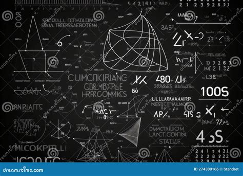 Mathematical Formulas and Calculations. Beautiful Illustration Picture Stock Illustration ...