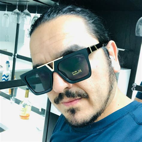 Buy Men's SUNGLASSES DESIGNER SQUARE RETRO GOLD FRAME SHADES GANGSTER ...