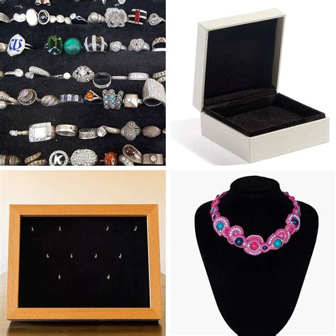 Buy 15PCS Black Velvet Fabric Sticky Back Adhesive Back Sheets, Self ...