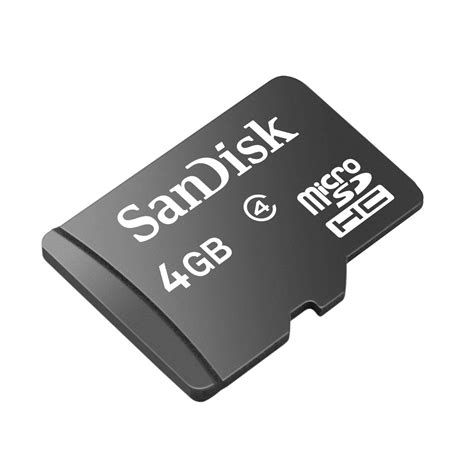 SanDisk 4GB Class 4 microSDHC Memory Card (SDSDQM-004G-B35) - Buy ...
