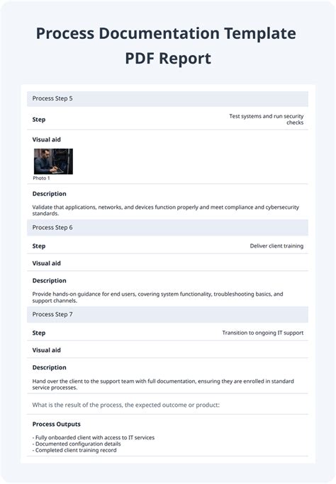 Image result for Process Documentation Template