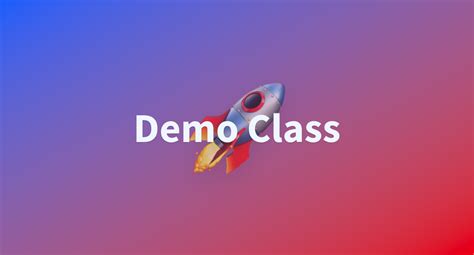 Demo Class Examples 的图像结果
