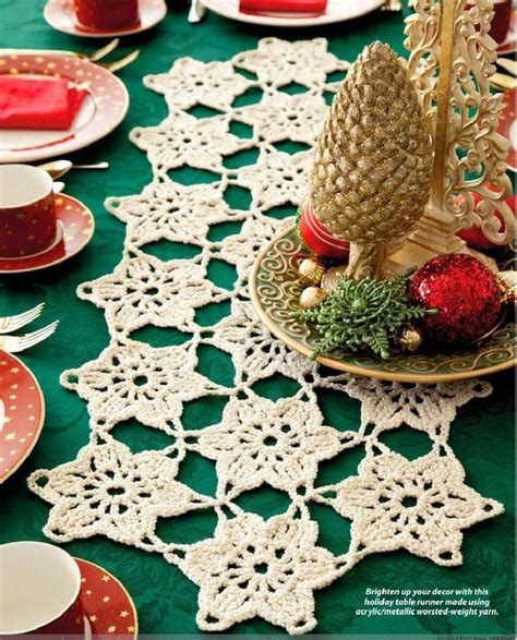 crochet christmas table decorations