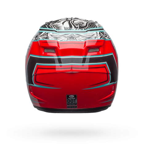 Bell Qualifier Tagger Gloss White-Black-Red Splice Helmet– Moto Central