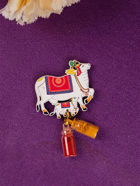 Cow Haldi Kumkum Set - WBG1716 – Wedtree