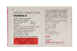 Cefinta O 200200 Mg Tablet 10 - Uses, Side Effects, Dosage, Price ...