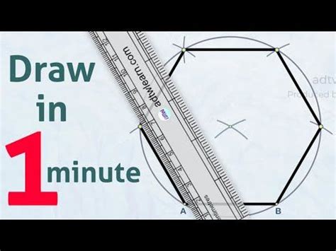 Image result for How to Draw Hexagon Using a Ruler Short