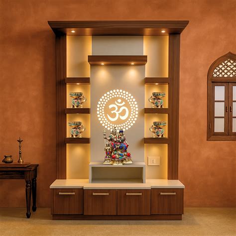 Prasanna Teak Wood Mandap (Brown) – DZYN Furnitures