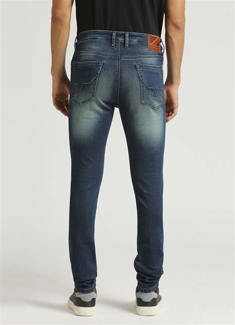 Chinox Dark Blue Mid Rise Skinny Fit Gymindigo Jeans | Pepe Jeans India