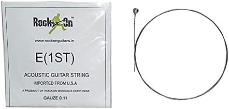 ROCKON E 1st e ist acoustic guitar string combo of 10 : Amazon.in ...