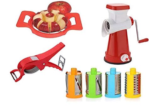 Home Turf Multi-Functional 4 in 1 Vegetable Cutter Slicer Cheese ...