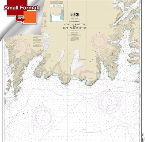 Point Elrington to Cape Resurrection - 16683 - Nautical Charts