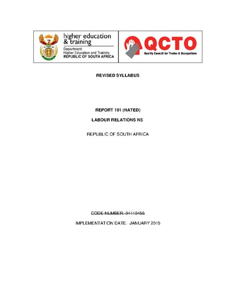 Image result for Labour Relations N6 Module 3