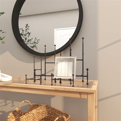Grayson Lane 4-Pack Black Iron Modern Decorative Easel 26703 at Lowes.com
