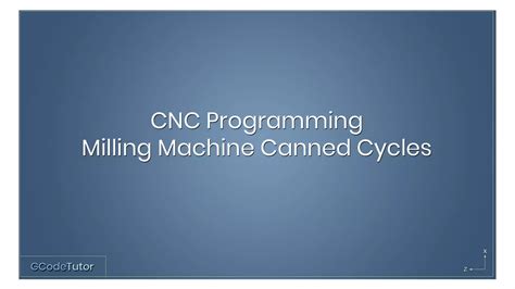 Image result for Cycle Programming CNC Milling