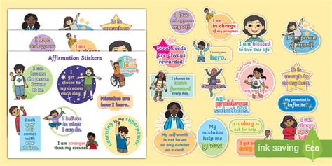 Affirmation Stickers | Grade 1 | Twinkl