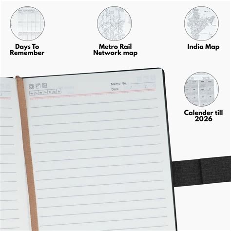Personalized Shade Sync Diary & Pen Gift Set - Black
