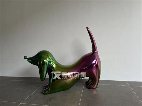 不锈钢狗雕塑 (1)-宏通雕塑