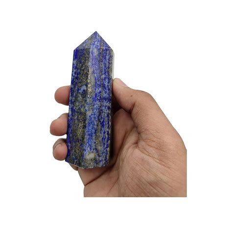Plus Value Natural Lapis Lazuli Stone Crystal Wand Obelisk Pencil Stick ...
