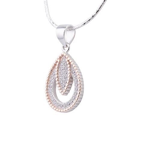 Opuntia Bloom Silver Pendant Set with Link Chain – Anayra Jewellery