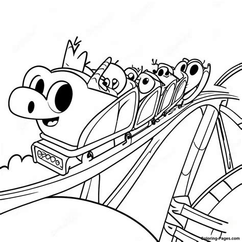 Phineas And Ferb Building A Rollercoaster Coloring Page | Coloring ...