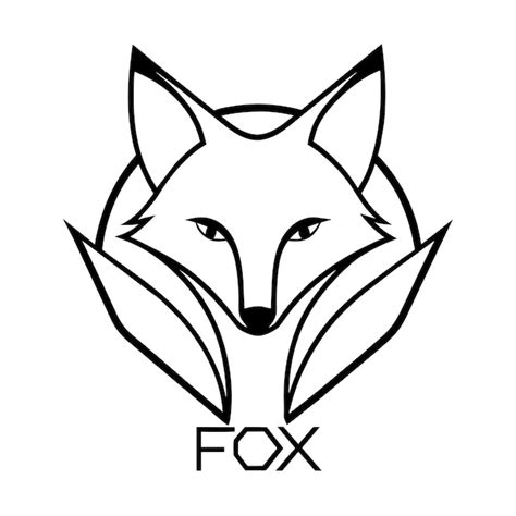 Fox circle logo 9 | Premium Vector
