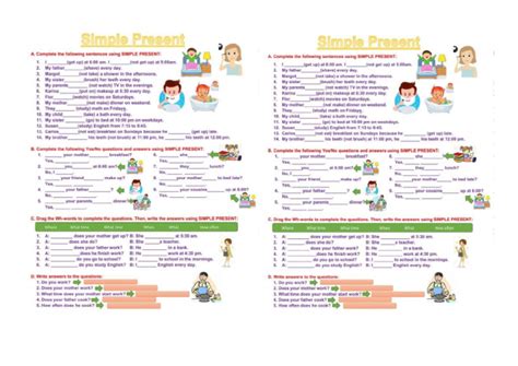 Image result for Present Simple Worksheet PDF