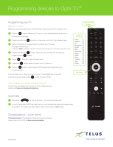 Image result for TELUS TV Remote Control User Guide