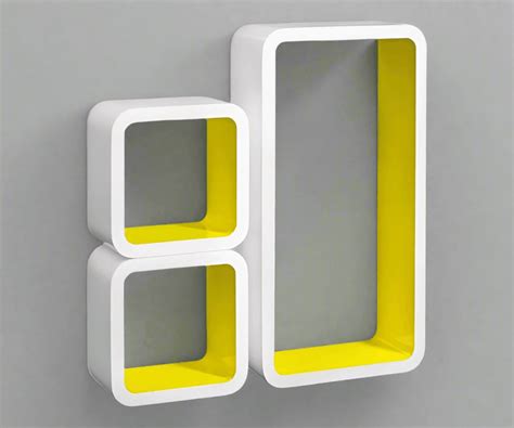 Buy Wooden Artesania Grande Cube Floating Wall Shelves Set of 3 Online ...