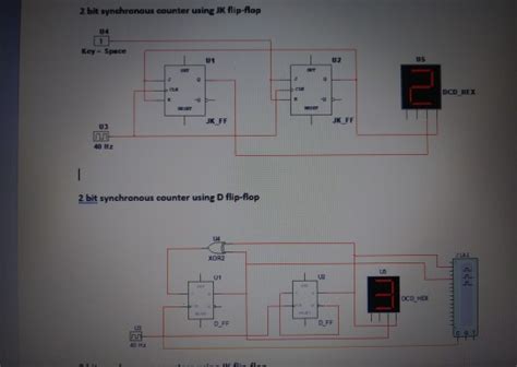 2-Bit Synchronous Counter Using Jk Flip Flop Table 的图像结果