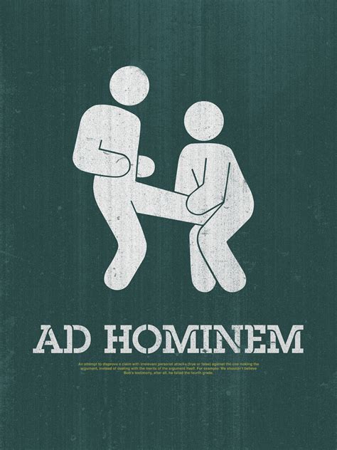 STUDENT WORK: LOGICAL FALLACY POSTERS :: Behance