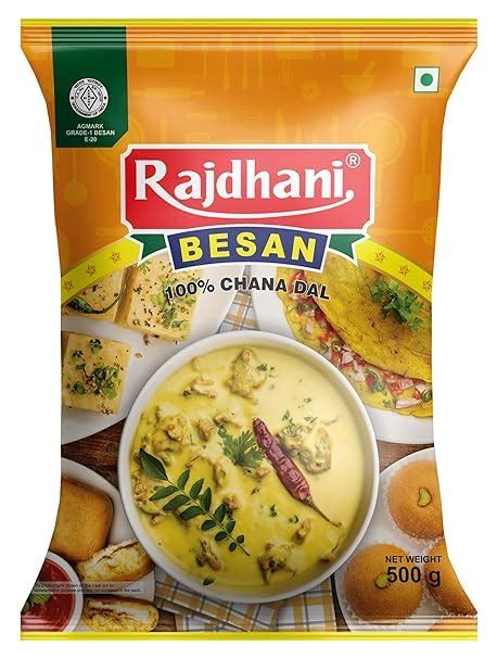 Rajdhani Besan 1 kg | Rajdhani Organic Besan Flour - 100% Pure Chickpea ...
