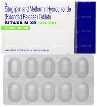 Sitaxa M Xr 50/500 Tablet: Uses, Side Effects, Price & Substitutes