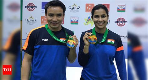 Heena Sidhu, Jitu Rai win ISSF World Cup mixed team 10m gold in Gabala ...