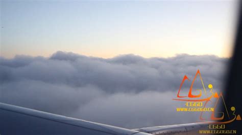 云之上飞机视角云海云雾影视后期高清视频素材-CGGO