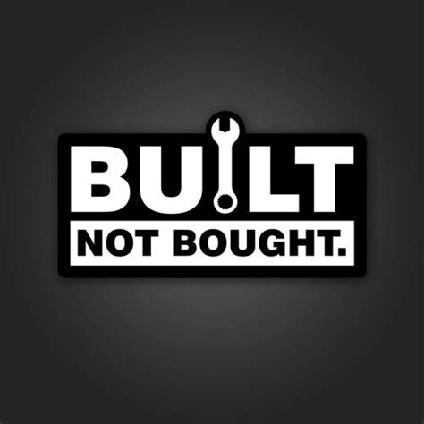 Inline4 Built Not Bought Sticker – furstgear
