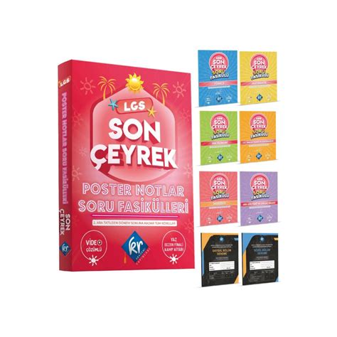 Kr Akademi Yayınları 8. Sınıf Lgs Son Çeyrek Poster Notlar Soru ...