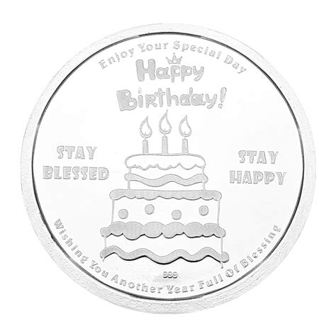 Ananth Jewels BIS Hallmarked Pure Silver Coins 10 Grams Happy Birthday ...