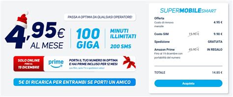 Optima Mobile regala 12 mesi di Amazon Prime con un'offerta da 4,95 ...