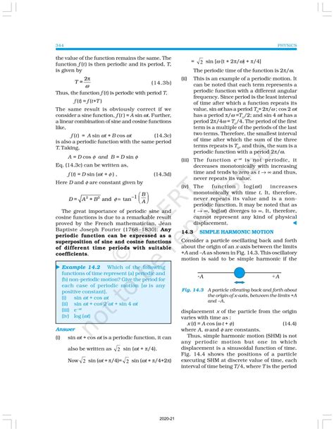Oscillations - NCERT Book of Class 11 Physics Part II