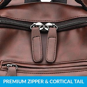 AirCase Vegan Leather Laptop Bag Backpack for Men & Women, 22 l, Tan ...