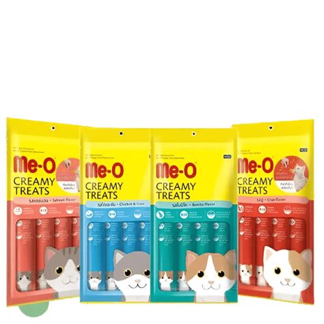 MeO Creamy Treats for Cats, 300g – Bundle Offer (All Flavours ...