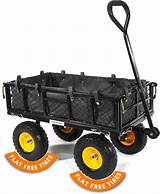 Yardsam Heavy Duty Steel Garden Cart with No-Flat India | Ubuy