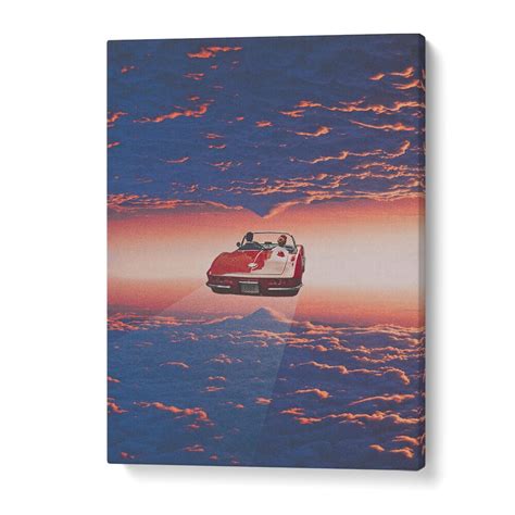 Road Trip In Clouds Surreal Art Print Decor – Asianmonk
